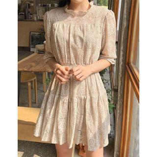 Dali Hotel Gathered Lace Minidress