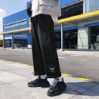 Character Embroidery Wide-leg Pants