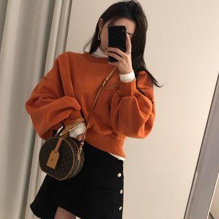 Sweatshirt / Asymmetric A-line Mini Skorts