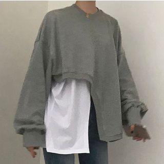 Asymmetriccrop Pullover