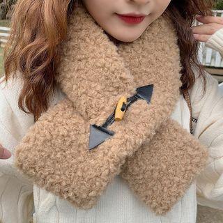 Frog Button Fleece Scarf