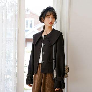 Plain Peter Pan Collar Blazer
