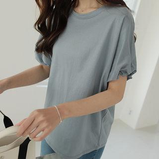 Batwing Puff-sleeve T-shirt