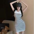 Sleeveless Striped Dress / Striped Top