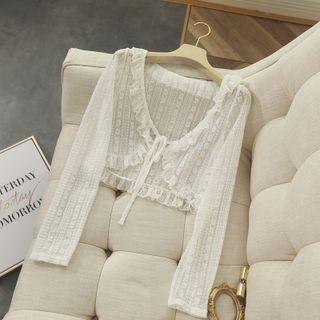 Lace Cropped Cardigan