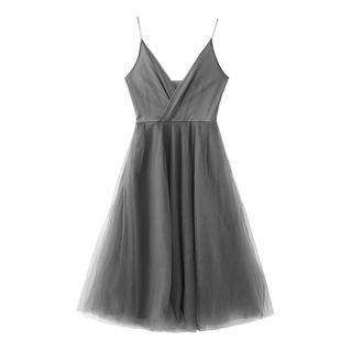 Strappy Sheer A-line Dress