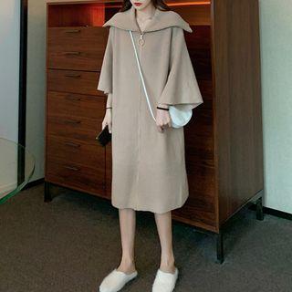 Lapel Zip Knit Dress