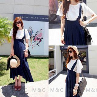 Set: Plain Tee + Dress