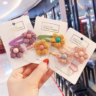 Yarn Flower Hair Clip / Hair Tie