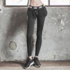 Mock Two Piece Inset Leggings Sports Shorts