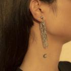 Chained Alloy Dangle Earring