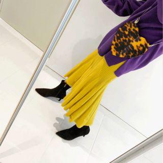 Colored Knit Mermaid Skirt