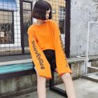 Couple Matching Lettering Long Sleeve Top