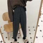 Straight-cut Stripe Knit Pants