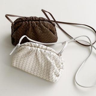 Woven Cowhide Shoulder Bag