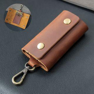 Genuine Leather Flap Key Pouch