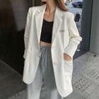 Cut-out Single-breasted Blazer