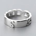 925 Sterling Silver Alphabet Ring