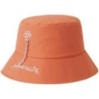 Chained Flower Embroidered Bucket Hat