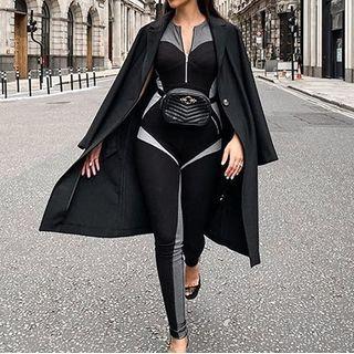 Sleeveless Color Block Jumpsuit