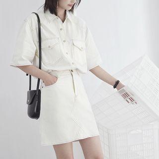 Set: Stitched Blouse + Skirt