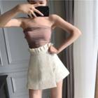Tube Top / Paperbag Waist A-line Skirt