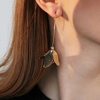Alloy Petal Dangle Earring 1 Pair - As Shown In Figure - One Size