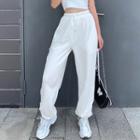 Drawstring Sweatpants White - One Size