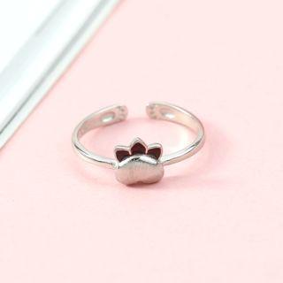 Alloy Cat Paw Open Ring Cat - One Size