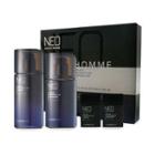 The Face Shop - Neo Classic Homme Black Essential 80 Set: Toner 130ml + 30ml + Emulsion 110ml + 30ml 4pcs