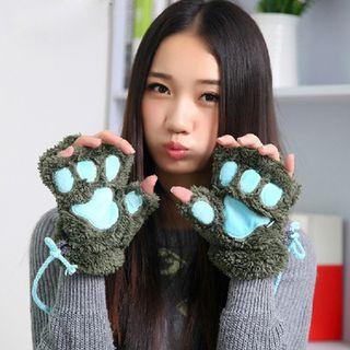 Cat Paw Fingerless Gloves