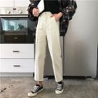 Seam Front Wide-leg Jeans