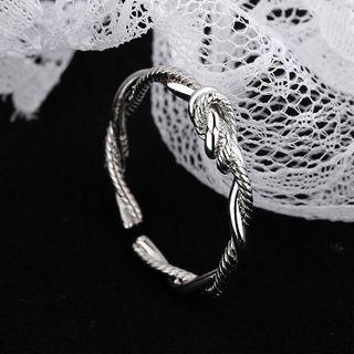 Knot Open Ring Ring - Knot - Silver - One Size