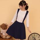 Set: 3/4-sleeve T-shirt + Jumper Skirt