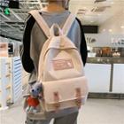 Mouse Charm Corduroy Backpack