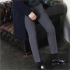 Zip-front Straight-cut Dress Pants