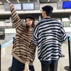 Couple-matching Zebra-print Sweater