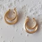 Layered Earrings 1 Pair - 925 Silver Needle - One Size