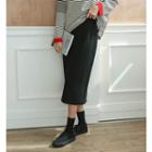 Fleece Lined H-line Long Skirt