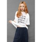 Je Taime Loose-fit T-shirt White - One Size