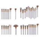 Set Of 7 / 10 / 15: Makeup Brush With White Handle