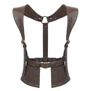 Studded Harness Belt Coffee - One Size