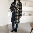 Check Loose-fit Coat Check - One Size