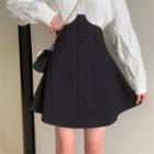 Corset Waist Mini A-line Skirt