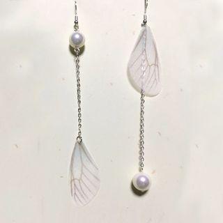 Pearl Wings Drop Earring