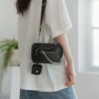 Chain Detail Shoulder Bag Black - One Size