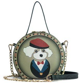 Print Round Crossbody Bag
