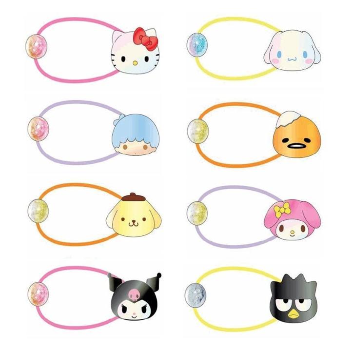 Mascot Pony Tail Hair Ties - 12 Types