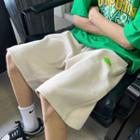 Smiley Wide Leg Sweatshorts