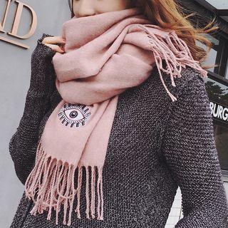 Eye Embroidered Scarf